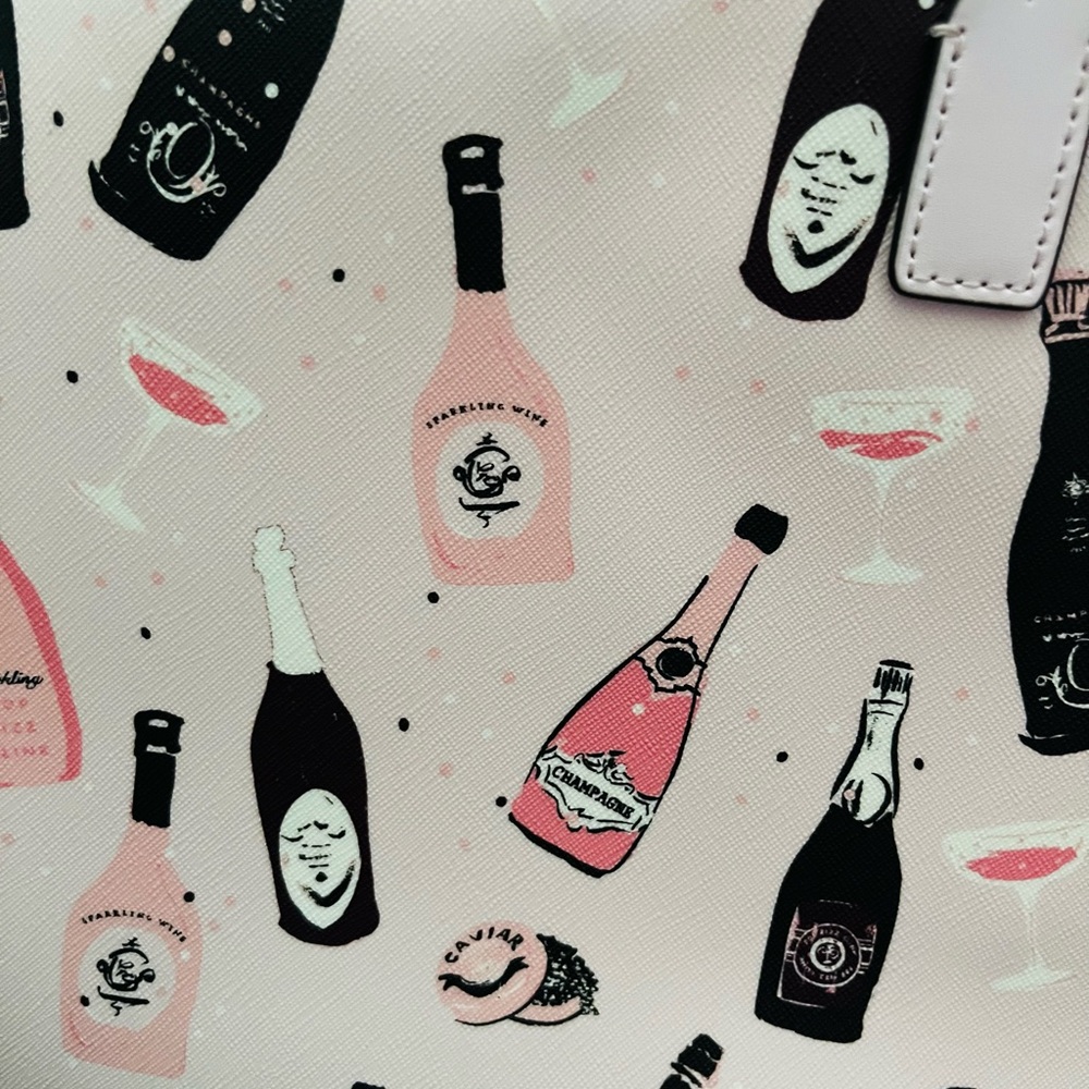 Kate Spade Champagne Print Tote and Wallet Set - Picture 8 of 9